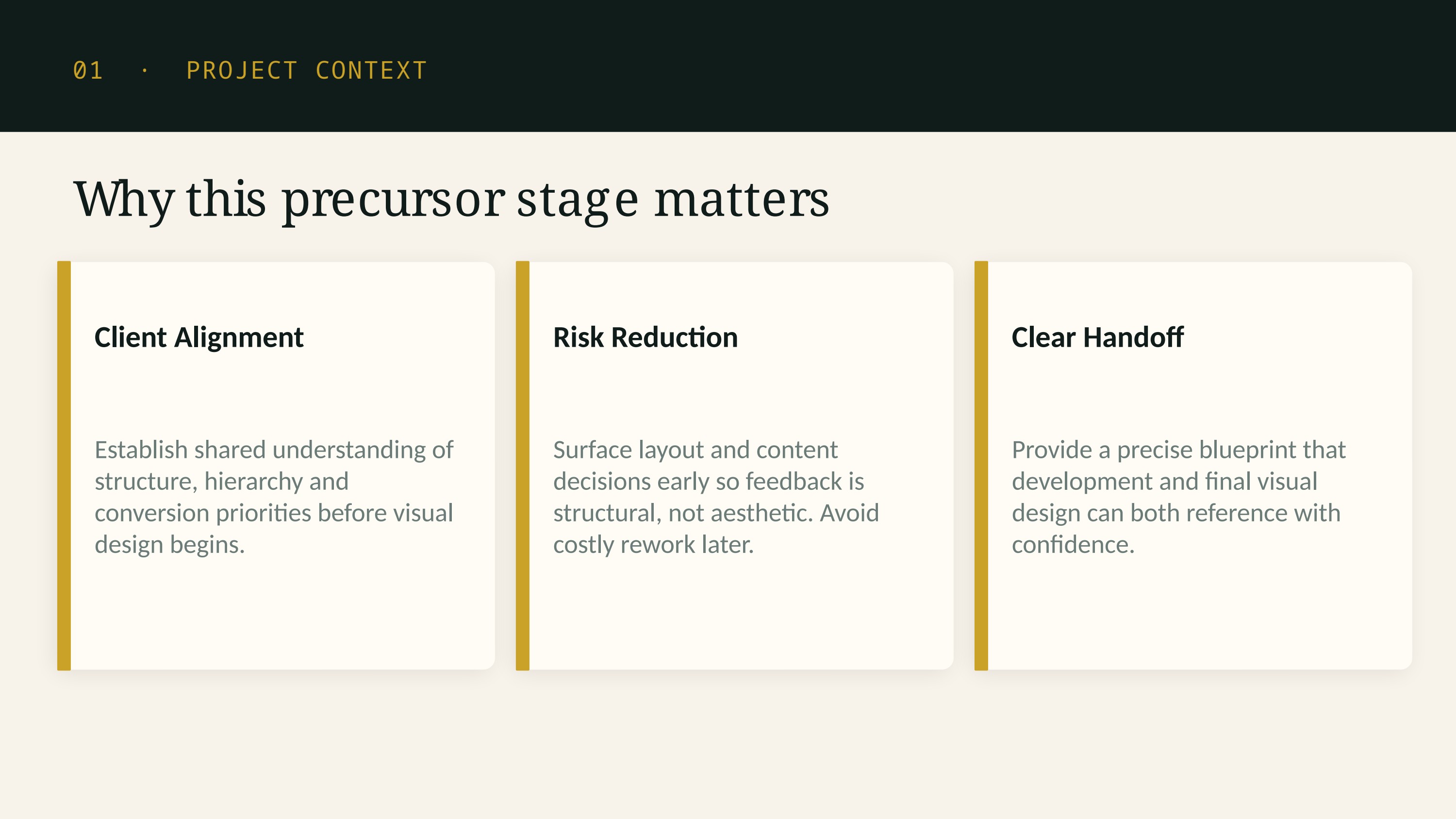 Slide 3: Project context & goals